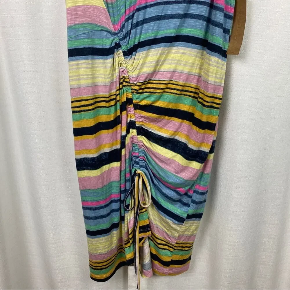 Rachel Rachel Roy April Navy Combo Striped Hem Tie Dress Sz.1X NWT - Picture 7 of 16